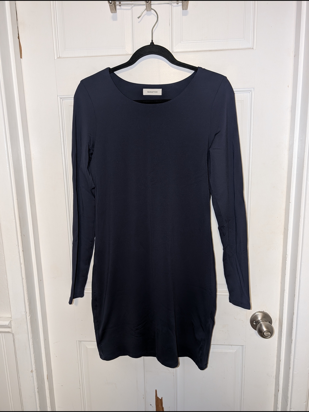 *MOVING SALE* Aritzia Babaton Contour Dark Navy Long-Sleeve Dress
